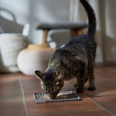 Show full view: Frisco Square Silicone Dog & Cat Lick Mat, Gray slide 4 of 8