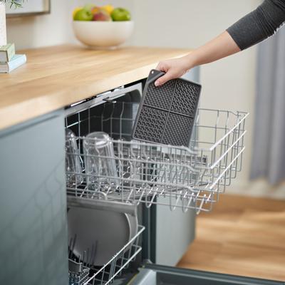 Show full view: Frisco Square Silicone Dog & Cat Lick Mat, Gray slide 5 of 8