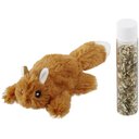 Frisco Squirrel Plush Cat Toy with Refillable Catnip, Brown Squirrel
