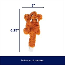 Frisco Squirrel Plush Cat Toy with Refillable Catnip, Brown Squirrel slide 2 of 4