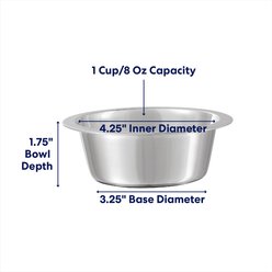 Frisco Stainless Steel Bowl, Small: 1 cup slide 2 of 4