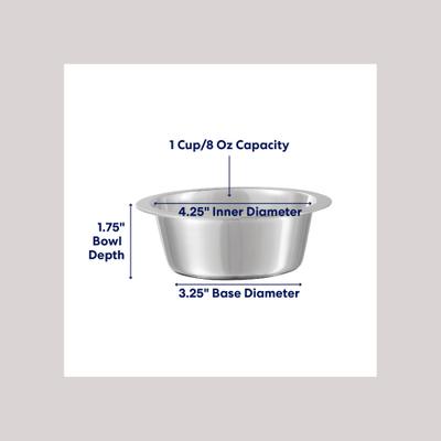 Show full view: Frisco Stainless Steel Bowl, Small: 1 cup slide 3 of 7