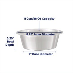 Frisco Stainless Steel Bowl, X-Large: 11 cup slide 2 of 4