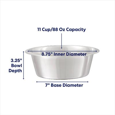 Show full view: Frisco Stainless Steel Bowl, X-Large: 11 cup slide 3 of 7