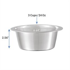 Frisco Stainless Steel Bowl, Medium: 3 cup slide 2 of 3