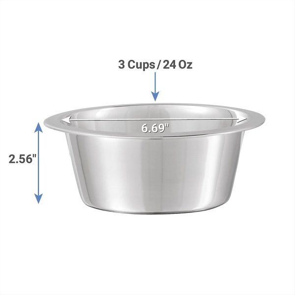Show full view: Frisco Stainless Steel Bowl, Medium: 3 cup slide 2 of 5