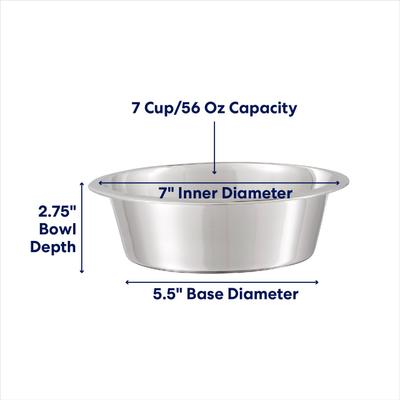 Show full view: Frisco Stainless Steel Bowl, Large: 7 cup slide 3 of 7