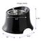 Show in main carousel: Frisco Stainless Steel Bowl with Elevated Stand, Black, Medium: 3 cup, 1 count slide 2 of 9