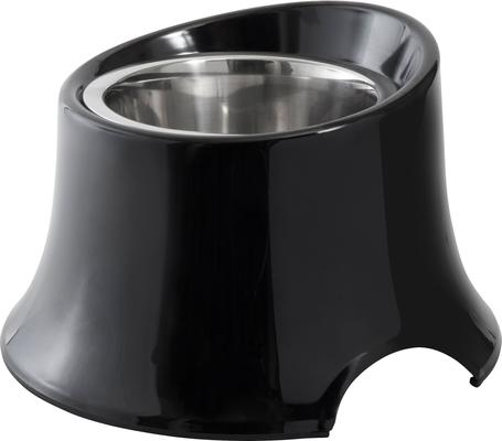 Show full view: Frisco Stainless Steel Bowl with Elevated Stand, Black, Medium: 3 cup, 1 count slide 3 of 9