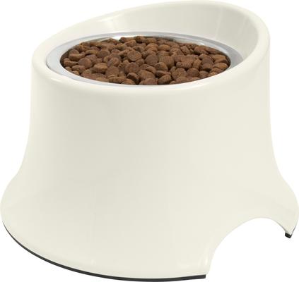 Show full view: Frisco Stainless Steel Bowl with Elevated Stand, Cream, Medium: 3 cup, 1 count slide 4 of 10