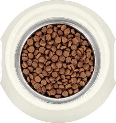 Show full view: Frisco Stainless Steel Bowl with Elevated Stand, Cream, Medium: 3 cup, 1 count slide 6 of 10