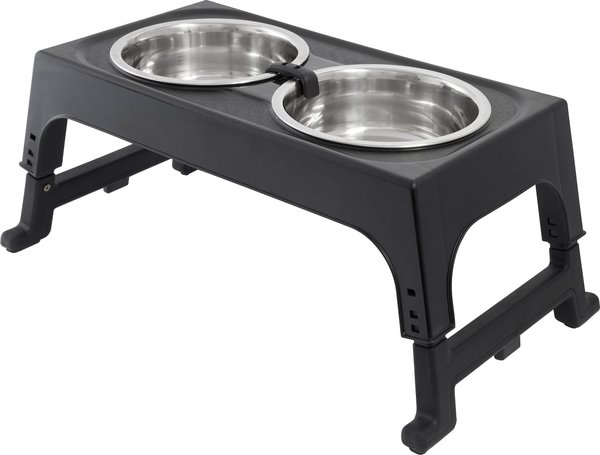 Show full view: Frisco Stainless Steel Bowls with Adjustable Elevated Holder, Large: 7 cup slide 1 of 7