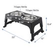 Show in main carousel: Frisco Stainless Steel Bowls with Adjustable Elevated Holder, Large: 7 cup slide 2 of 7
