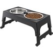 Show in main carousel: Frisco Stainless Steel Bowls with Adjustable Elevated Holder, Large: 7 cup slide 3 of 7