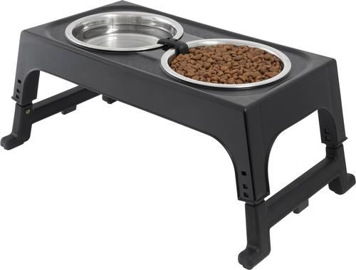 Show full view: Frisco Stainless Steel Bowls with Adjustable Elevated Holder, Large: 7 cup slide 3 of 7