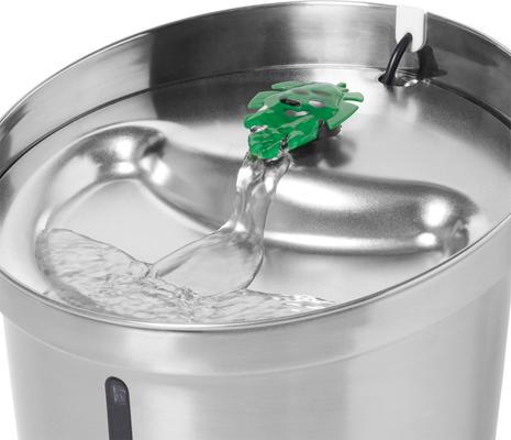Show full view: Frisco Stainless Steel Cactus & Leaf Dog & Cat Fountain, 100-oz slide 4 of 9