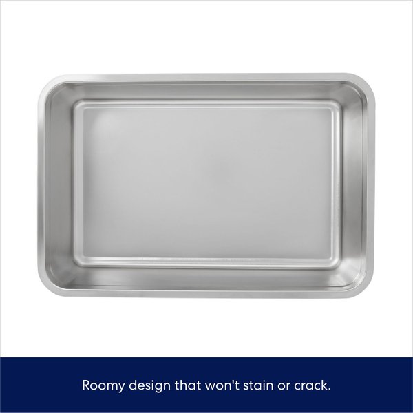 Show full view: Frisco Stainless Steel Cat Litter Box, Large, 23-in slide 3 of 7