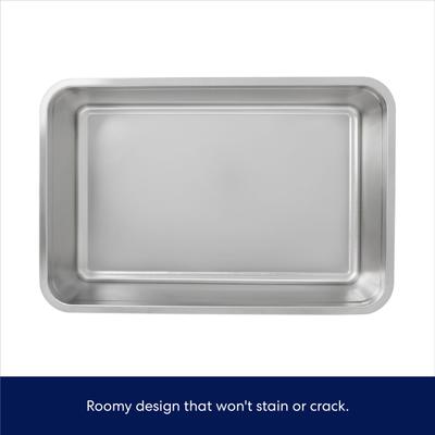 Show full view: Frisco Stainless Steel Cat Litter Box, Large, 23-in slide 3 of 7