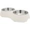 Show in main carousel: Frisco Stainless Steel Double Dog Bowls with Melamine Stand, Medium: 3 cup slide 1 of 6