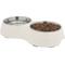 Show in main carousel: Frisco Stainless Steel Double Dog Bowls with Melamine Stand, Small: 1.5 cup slide 3 of 5