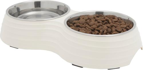Show full view: Frisco Stainless Steel Double Dog Bowls with Melamine Stand, Small: 1.5 cup slide 3 of 5