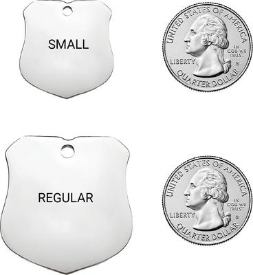 Show full view: Frisco Stainless Steel Personalized Dog & Cat ID Tag, Badge, Small slide 2 of 8