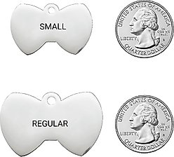 Frisco Stainless Steel Personalized Dog & Cat ID Tag, Bow Tie, Regular slide 2 of 7