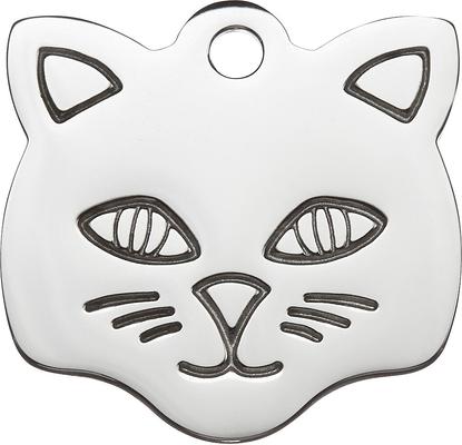 Show full view: Frisco Stainless Steel Personalized Dog & Cat ID Tag, Cat, Small slide 2 of 5