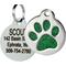 Show in main carousel: Frisco Stainless Steel Personalized Dog & Cat ID Tag, Paw Print, Green Glitter, Regular slide 1 of 3