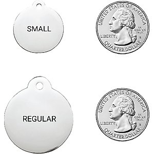 Frisco Stainless Steel Personalized Dog & Cat ID Tag, Paw Print, Silver, Regular