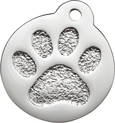 Show full view: Frisco Stainless Steel Personalized Dog & Cat ID Tag, Paw Print, Silver, Regular slide 4 of 8