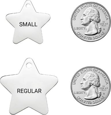 Show full view: Frisco Stainless Steel Personalized Dog & Cat ID Tag, Star, Small slide 3 of 9