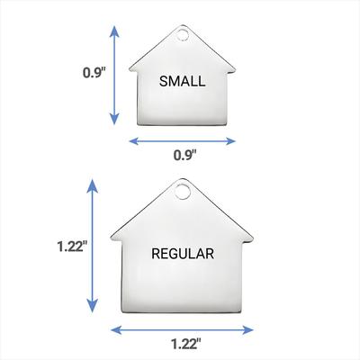 Show full view: Frisco Stainless Steel Personalized Dog ID Tag, Dog House, Regular slide 8 of 9