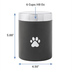 Frisco Stainless Steel Storage Canister, Black, 6 cup slide 2 of 5