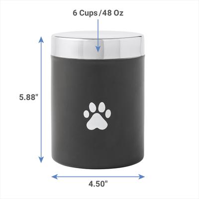 Show full view: Frisco Stainless Steel Storage Canister, Black, 6 cup slide 2 of 7