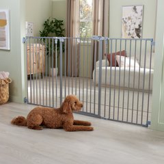 Frisco Steel 3-Panel Configurable Gate, 41-in Height, Gray