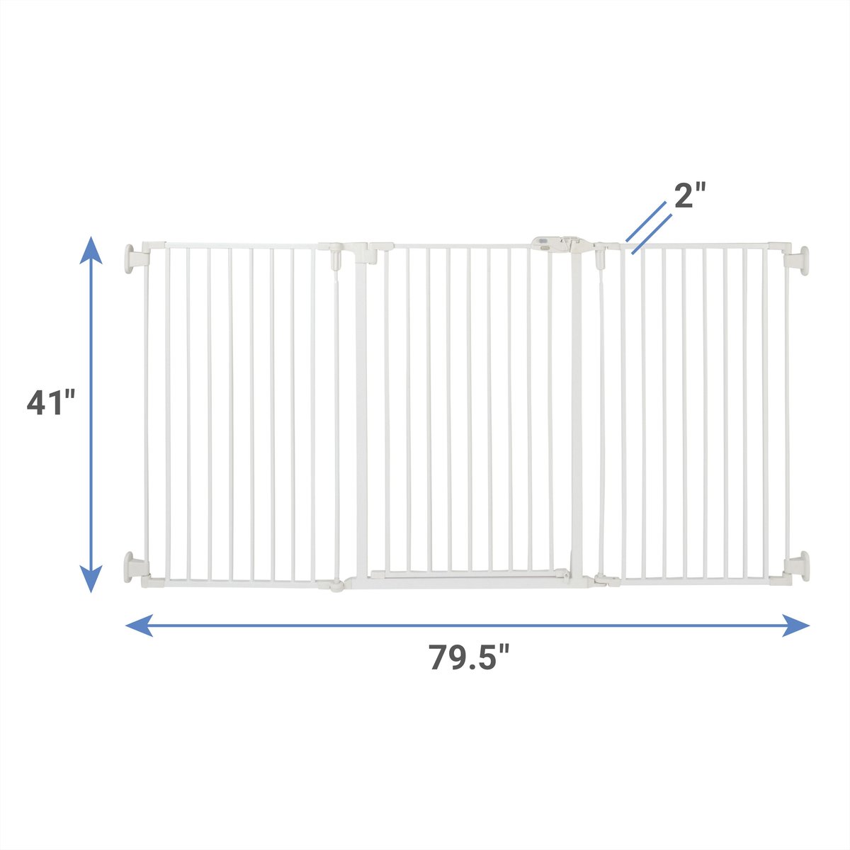Configurable Gate FRISCO Steel 3-Panel Configurable Gate, 41-in Height, White - Chewy.com
