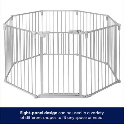 Show full view: Frisco Steel 8-Panel Configurable Dog Gate and Playpen, 30-in, Grey slide 3 of 9