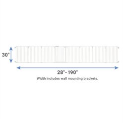 Frisco Steel 8-Panel Configurable Dog Gate and Playpen, 30-in, White slide 2 of 7