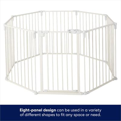 Show full view: Frisco Steel 8-Panel Configurable Dog Gate and Playpen, 30-in, White slide 3 of 9