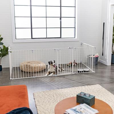 Show full view: Frisco Steel 8-Panel Configurable Dog Gate and Playpen, 30-in, White slide 4 of 9