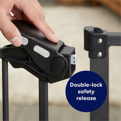 Show full view: Frisco Steel Extra Tall Auto-Close Dog Gate, Black, 40-in slide 3 of 8