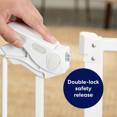 Show full view: Frisco Steel Extra Tall Auto-Close Dog Gate, White, 40-in slide 3 of 8