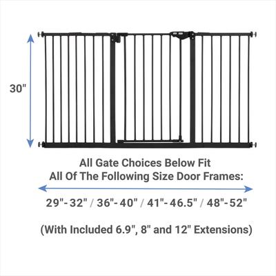 Frisco Steel Extra Wide Auto-Close Dog Gate