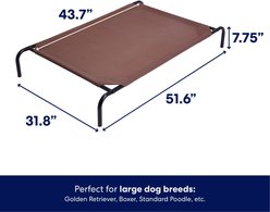 Frisco Steel-Framed Elevated Dog Bed, Brown, Large slide 2 of 5