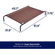 Show in main carousel: Frisco Steel-Framed Elevated Dog Bed, Brown, Large slide 2 of 8