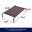 Show in main carousel: Frisco Steel-Framed Elevated Dog Bed, Brown, Medium slide 2 of 8
