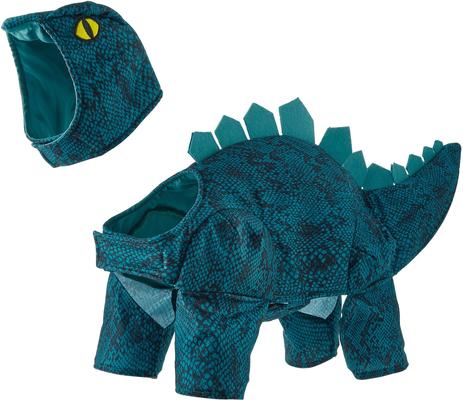 Show full view: Frisco Stegosaurus Dinosaur Dog & Cat Costume, XXX-Large + Pet Qwerks Dinosaur BarkBone Bacon Flavor Tough Dog Chew Toy, X-Large slide 2 of 9
