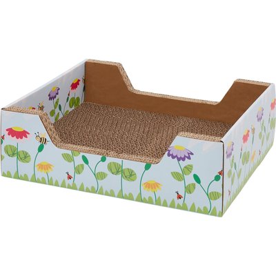 Frisco Frisco Step-In Cat Scratcher Toy with Catnip, Spring Flowers