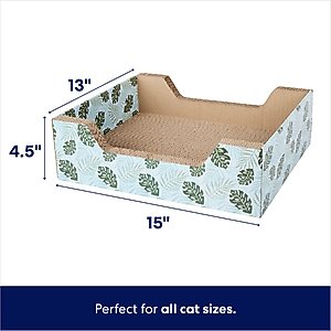 Frisco Step-In Cat Scratcher Toy with Catnip, Tropical Paradise